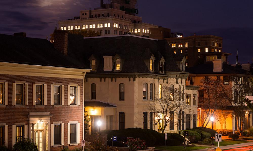 Campus at night